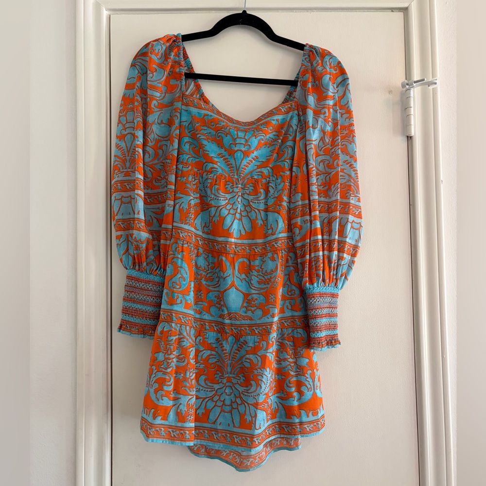 Alice + Olivia Forever Yours Sienna Rosen Tiered Babydoll Dress - Picture 4 of 7